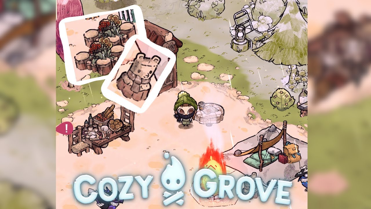 Cozy Grove | Cozy Aesthetic Camp Area! ⛺️ | decorate with me! #1 ( Day 14 )