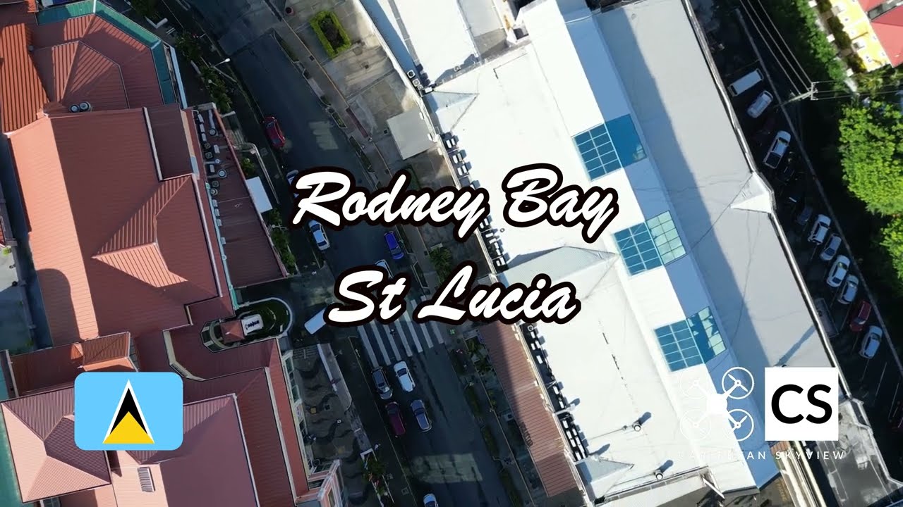 Rodney Bay  Mall to beach St Lucia 4k