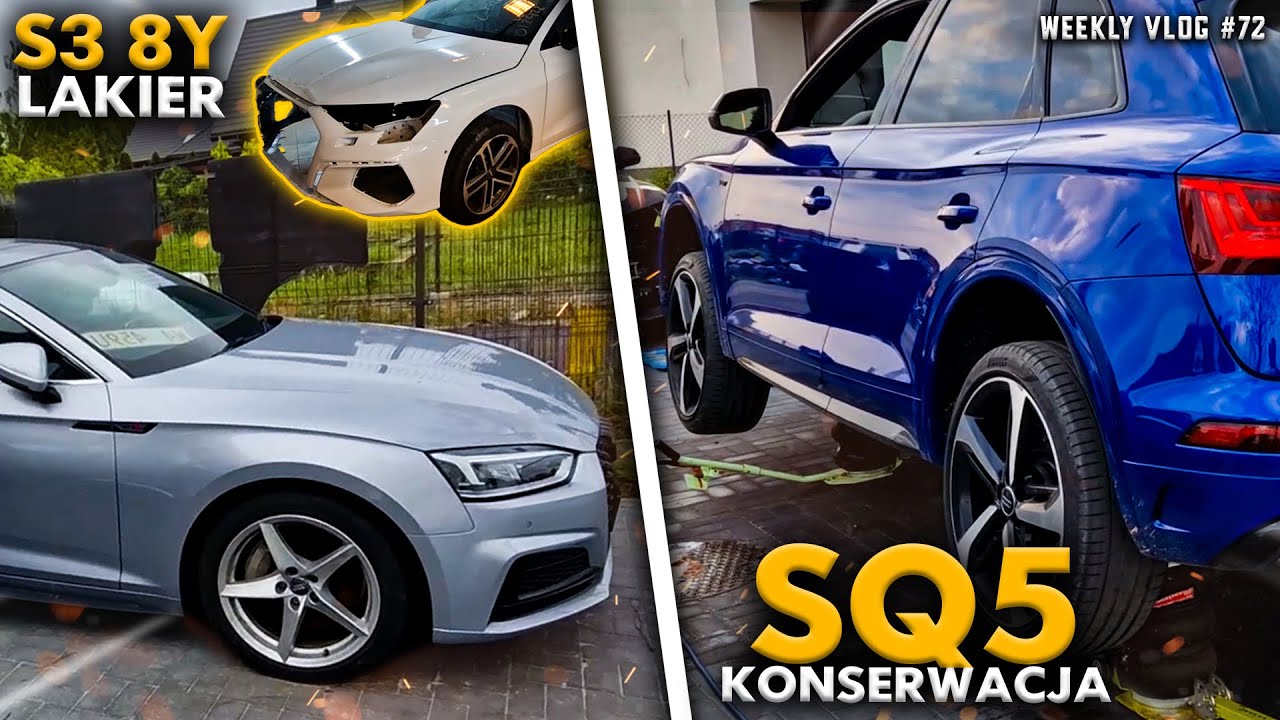 WEEKLY VLOG #72 ZNOWU MAXTON - TYM RAZEM A5 I A3, S3 8Y ODEBRANE Z LAKIERU, SQ5 WOSKOWANIE PODLOGI