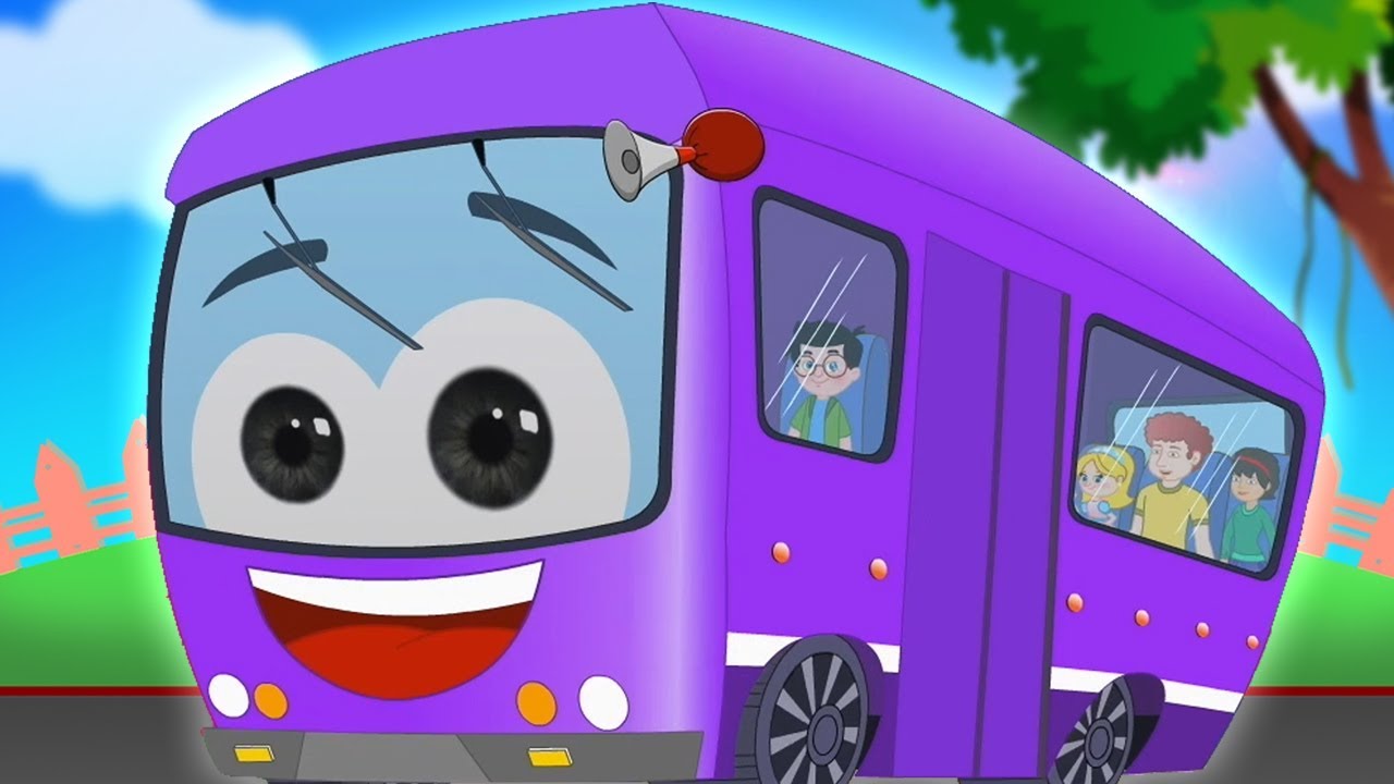 Bánh xe trên xe buýt | bài hát giáo dục | vần cho trẻ em | Kids Songs | The Wheels On The Bus
