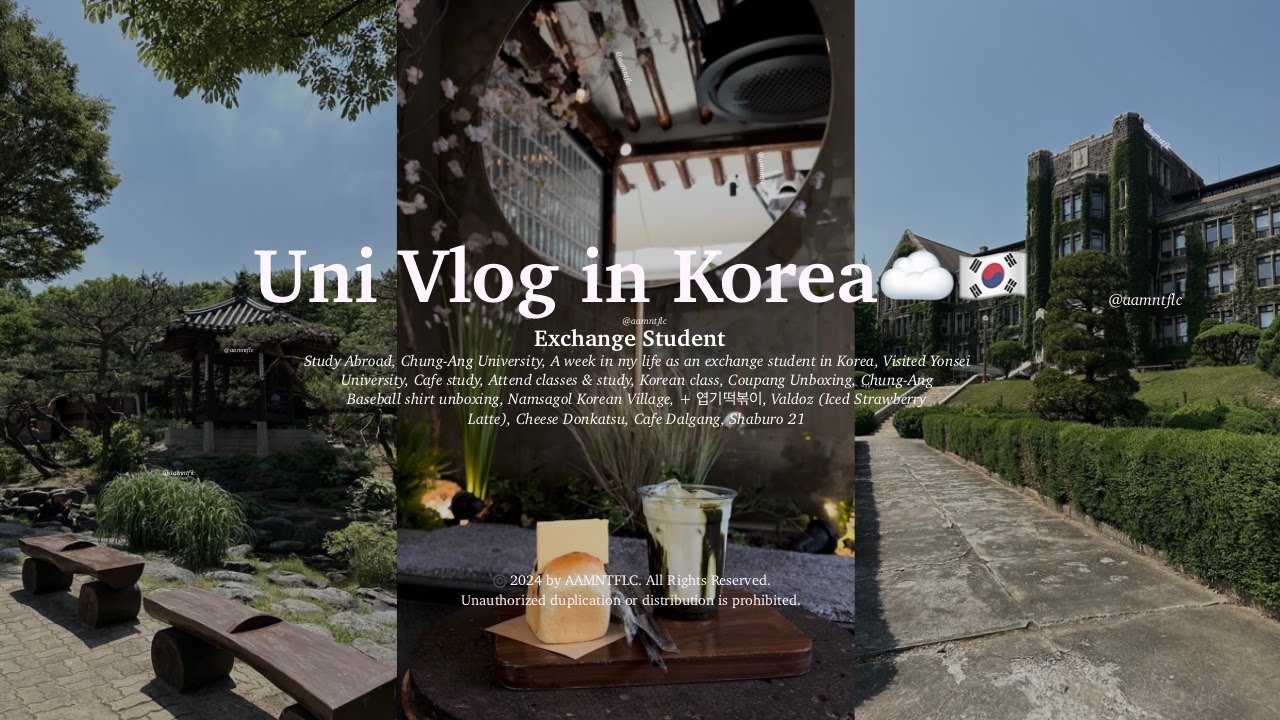 Uni Vlog in Korea☁️ | A week in my life | visited Yonsei University | Shaburo 21 | Exchange Student📚