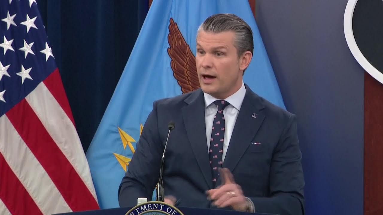 Vyjadrenie amerického ministra obrany, 
Téma: Aktuálny konflikt na Blízkom východe