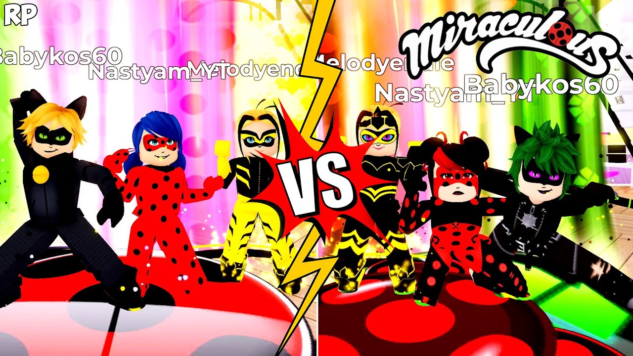 MIRACULOUS RP REVERSO VS ORIGINAL TRANSFORMAÇOES (Comparação) - MIRACULOUS ROBLOX!