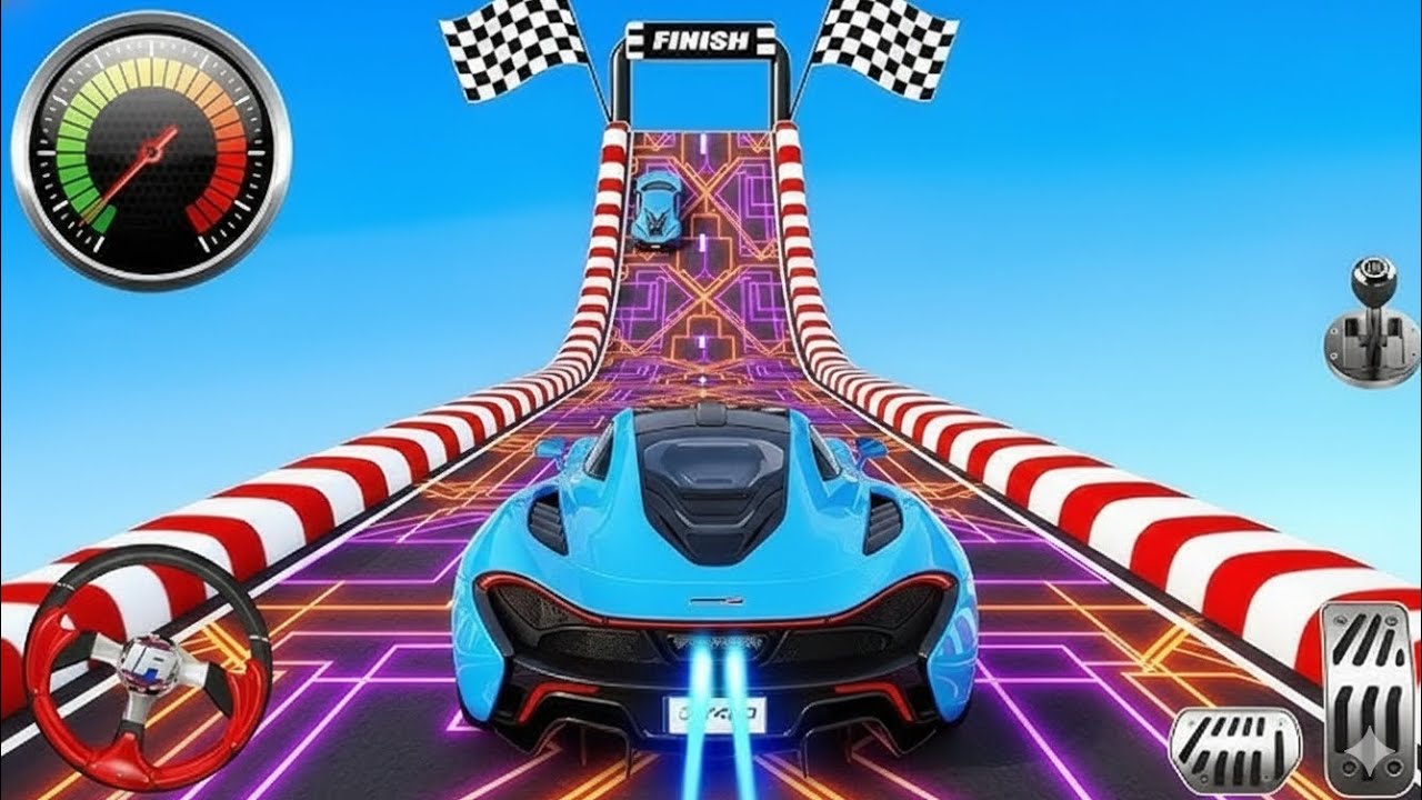 99% FAIL! 😱 Crazy Mega Ramp Car Jumping Stunts - Impossible Tracks 3D #AndroidGamepla