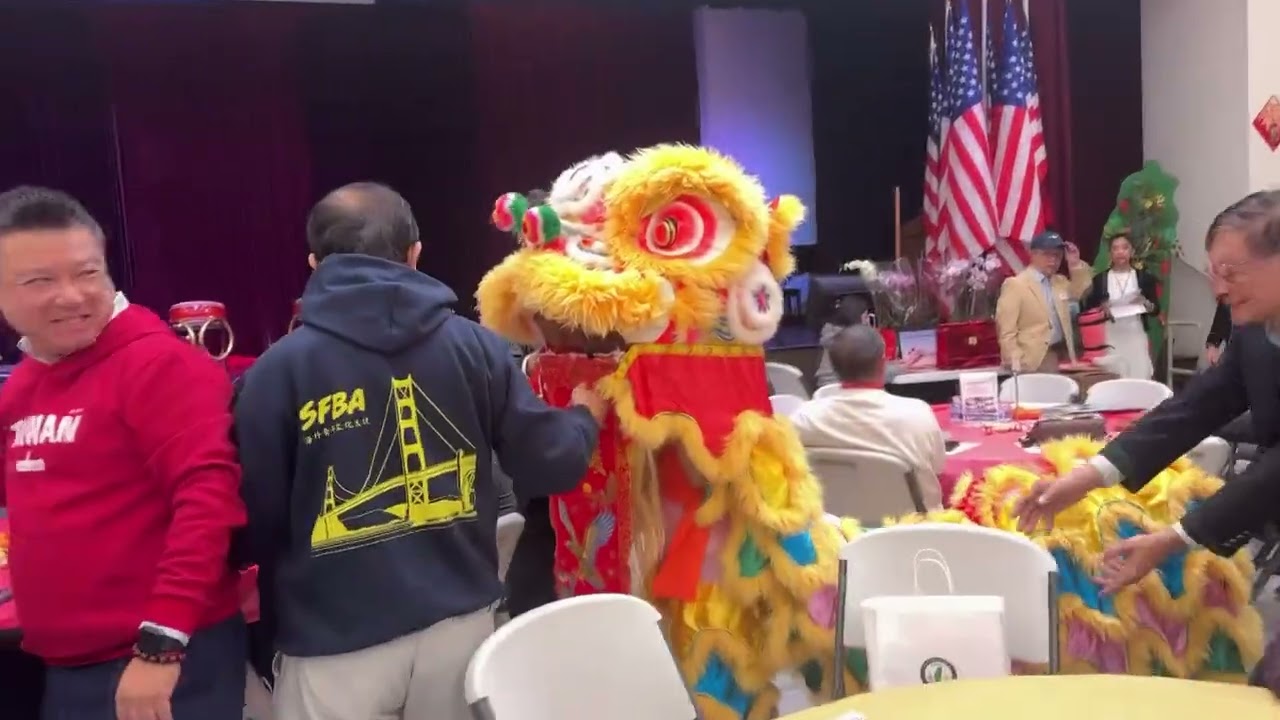 開幕 舞獅, 三太子, 美國國歌  TAFNC 北加州台灣同鄉聯合會會長黃桂華第53屆新春年會 01 31 26