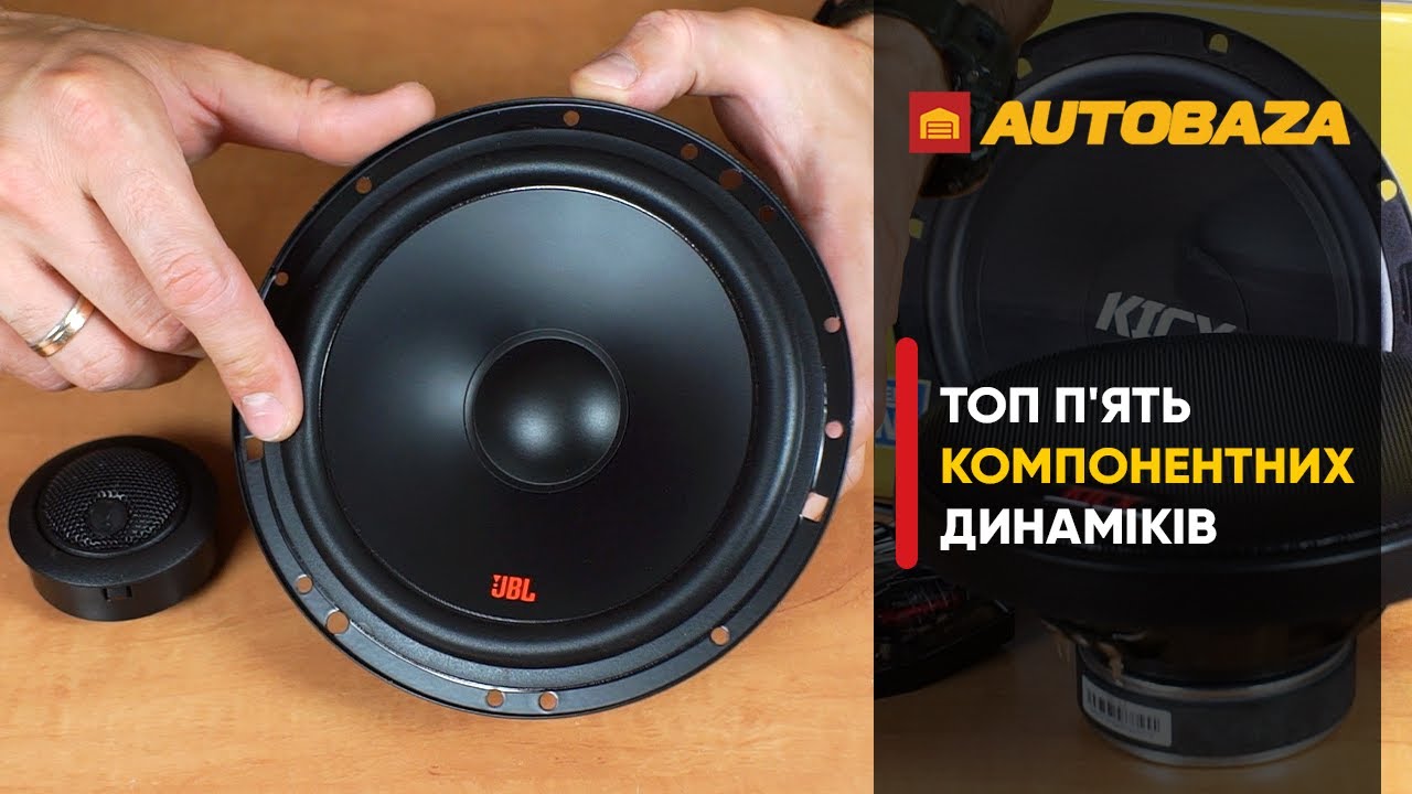 ТОП 5 компонентних динаміків для авто. Динаміки 16,5 см.