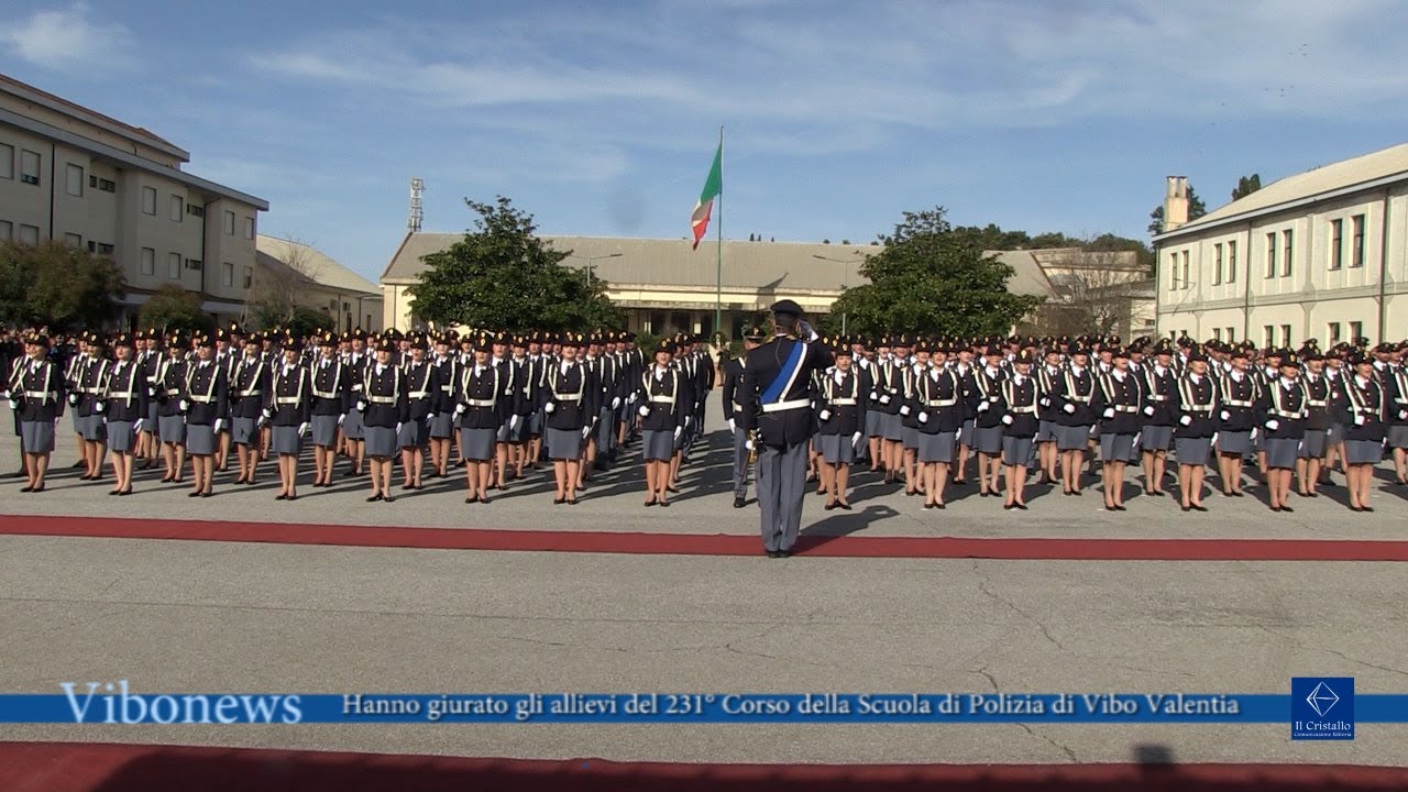 Hanno giurato gli allievi del 231° Corso della Scuola di Polizia di Vibo Valentia