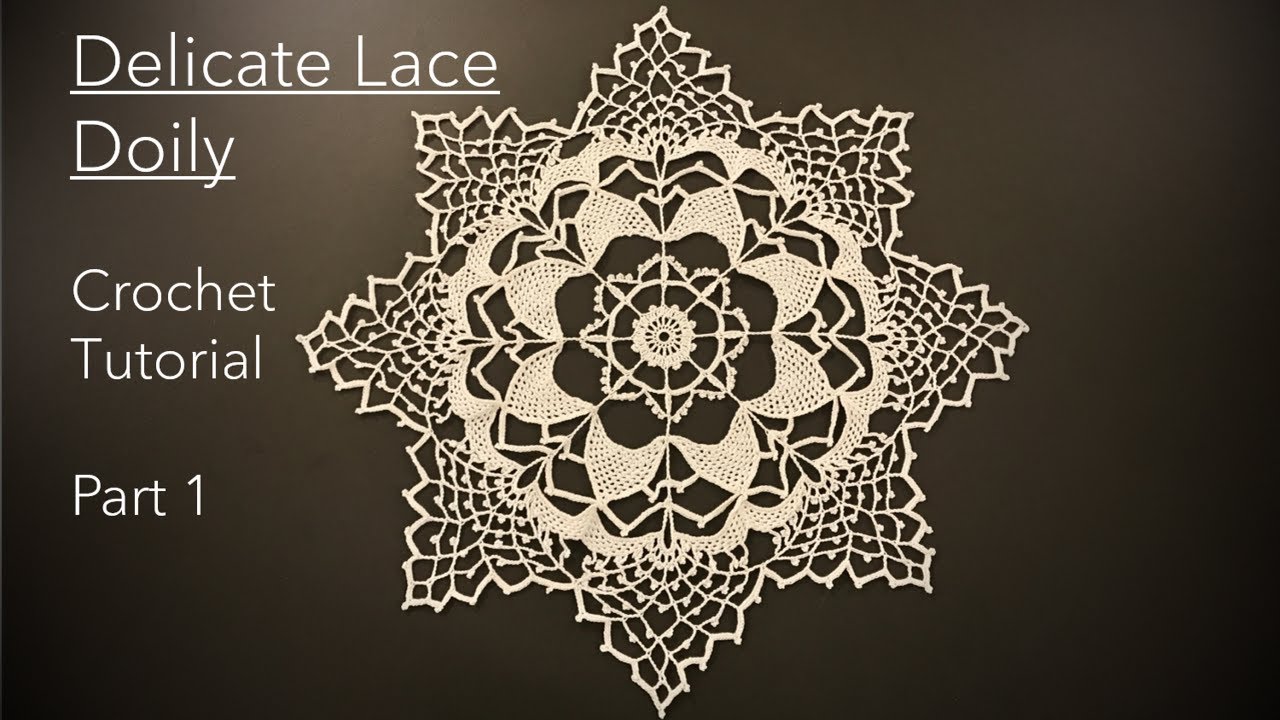 How to Crochet the Delicate Lace Doily | Step by Step Tutorial  | Part 1