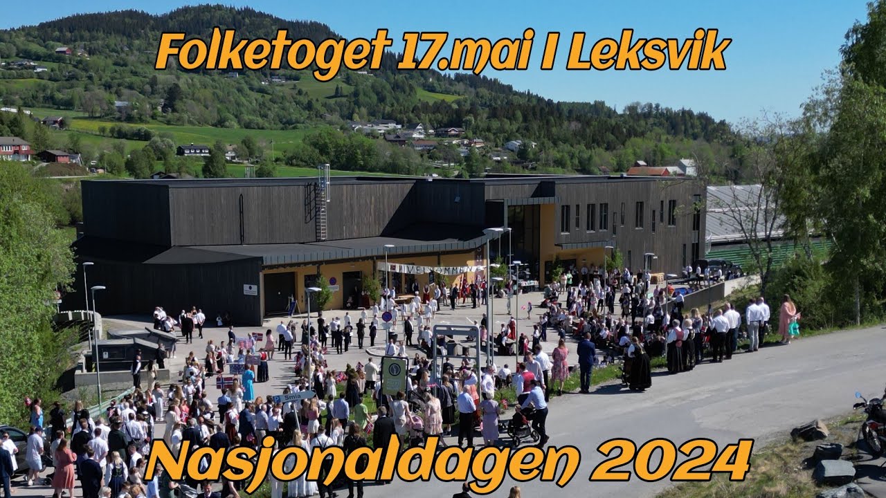 Folketoget 17. mai i Leksvik. Gratulerer med nasjonaldagen Norge 🇧🇻☀️
