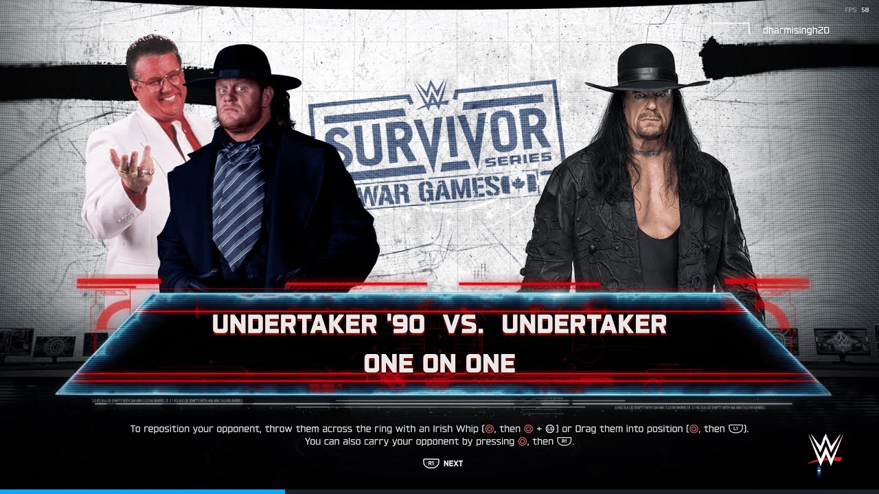 WWE2k25 Undertaker '90 vs Undertaker Survivor Series #wwe2k25