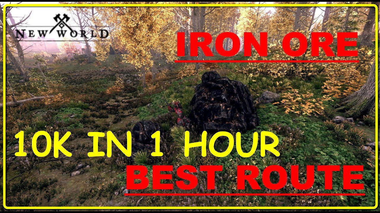 New World: Iron Ore. Best Farm Route