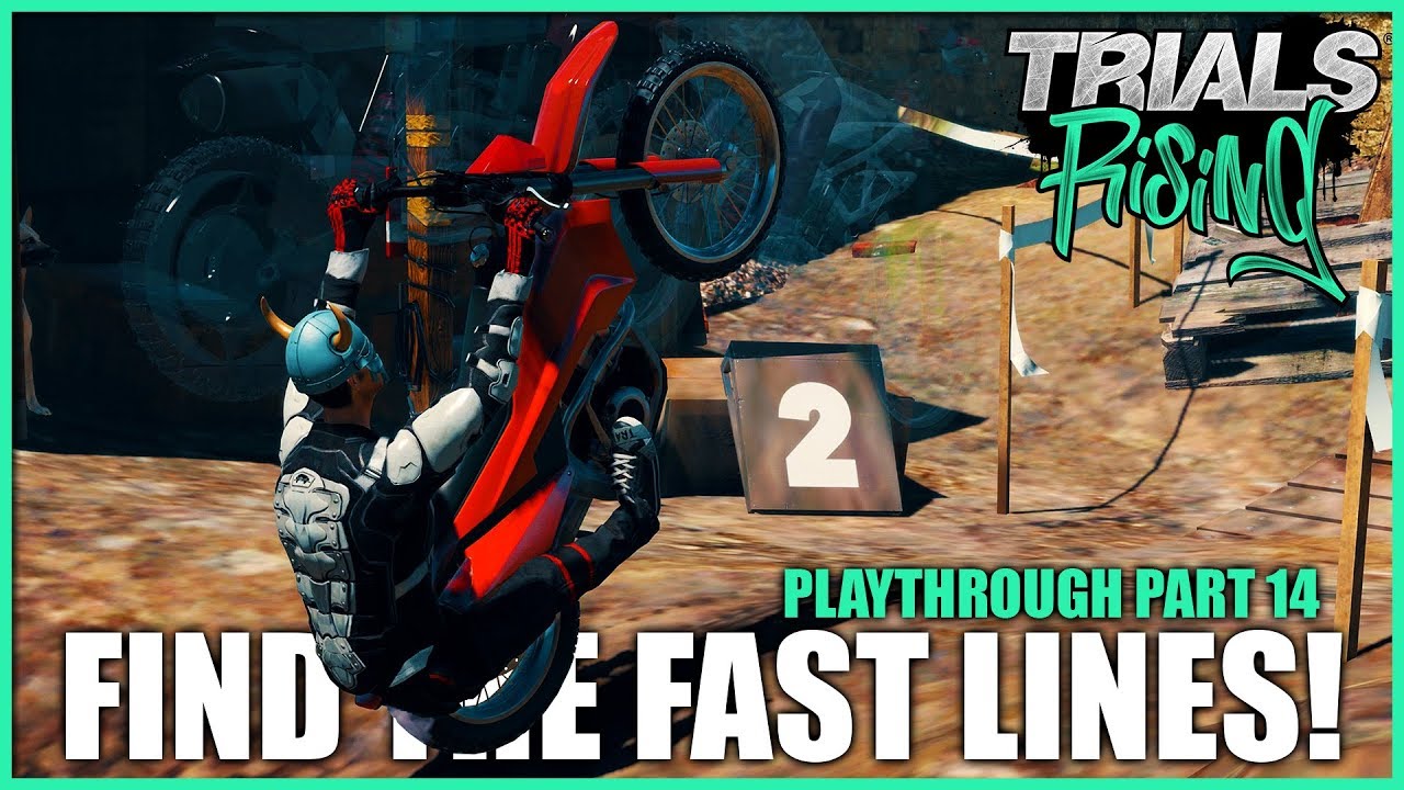 Finding ALL of the FAST LINES!! (Trials Rising)