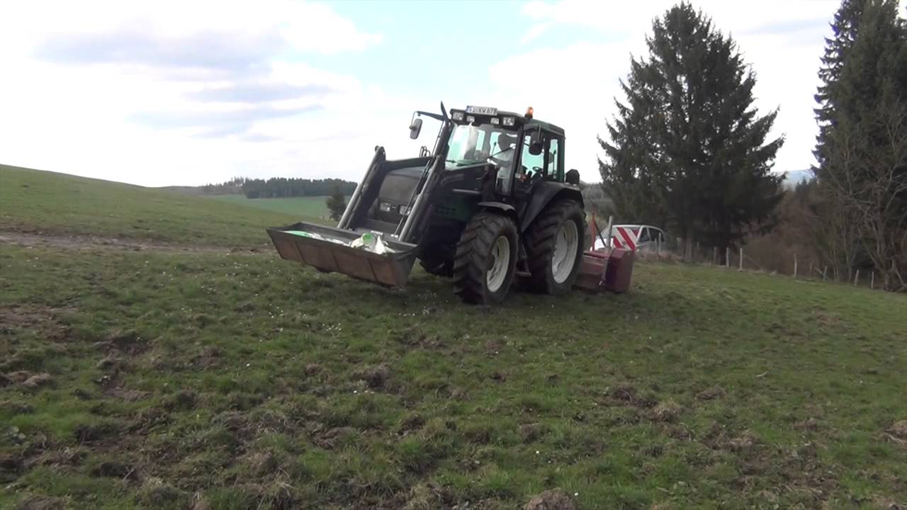 Valtra 6550 & Wiesenengel Testvideo Wildschaden
