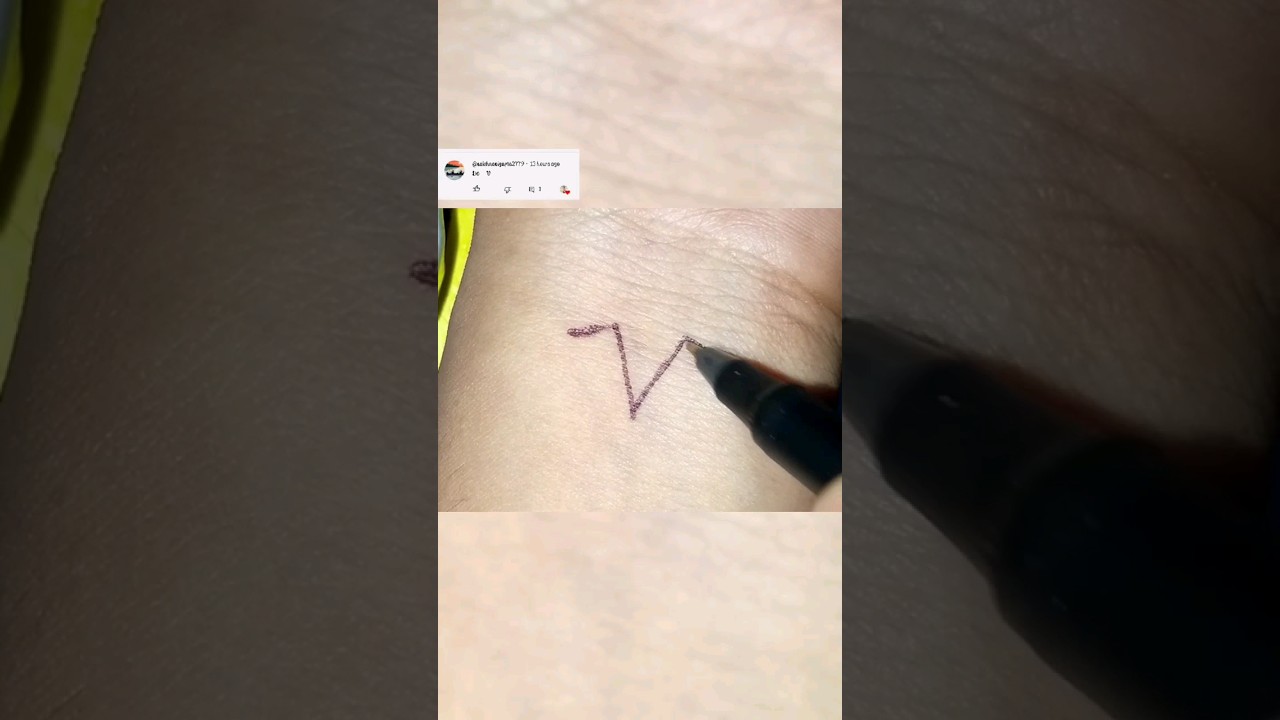 how to draw 3D letter V