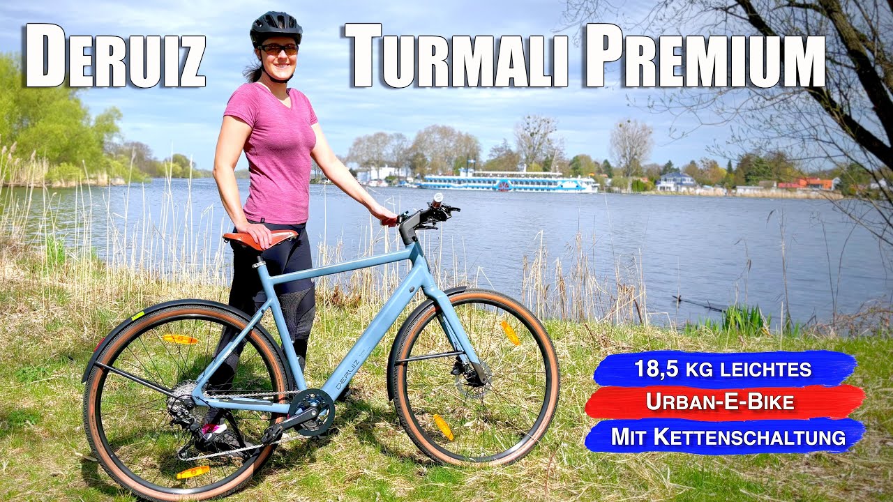 Deruiz Turmali Premium - Leichtes Urban-E-Bike mit toller Ausstattung und vielen Highlights