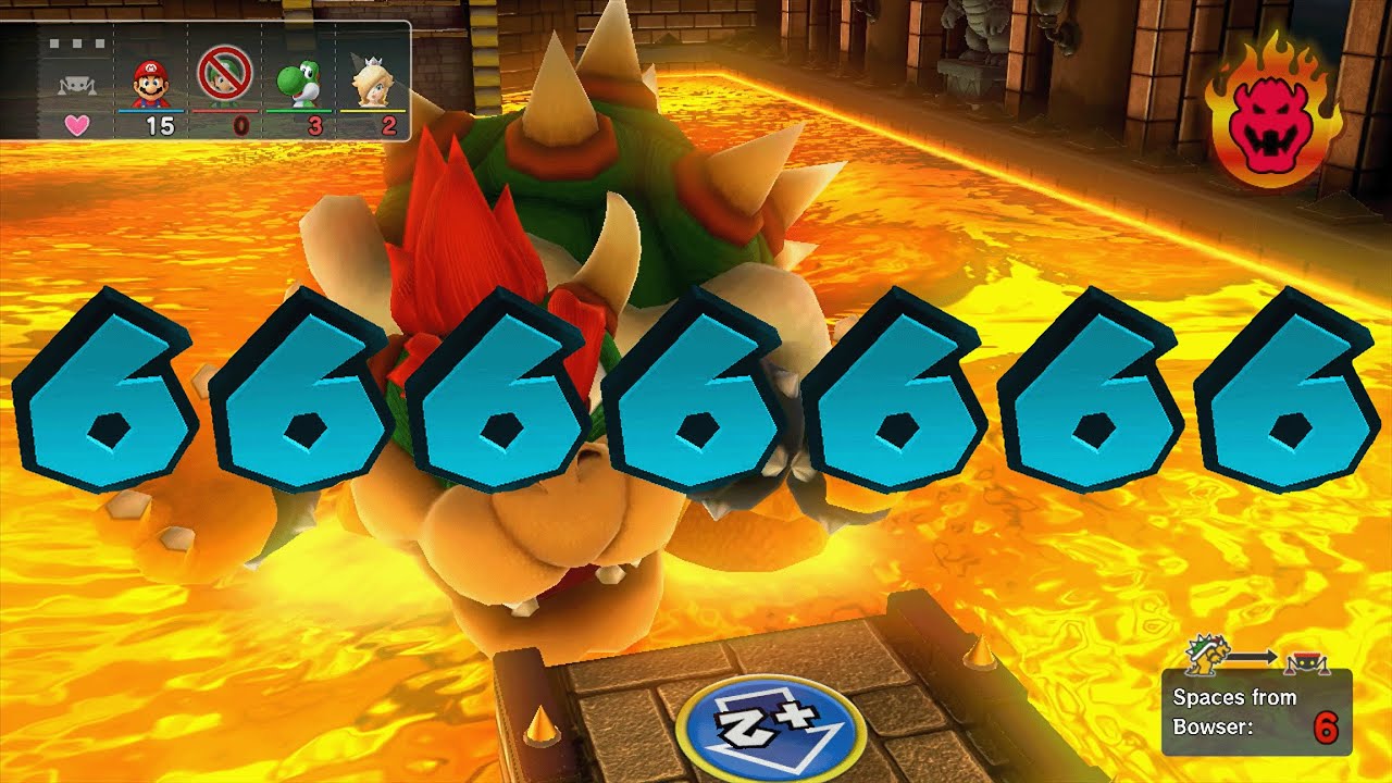 Mario Party 10 - Mario vs Luigi vs Yoshi vs Rosalina vs Bowser - Chaos Castle