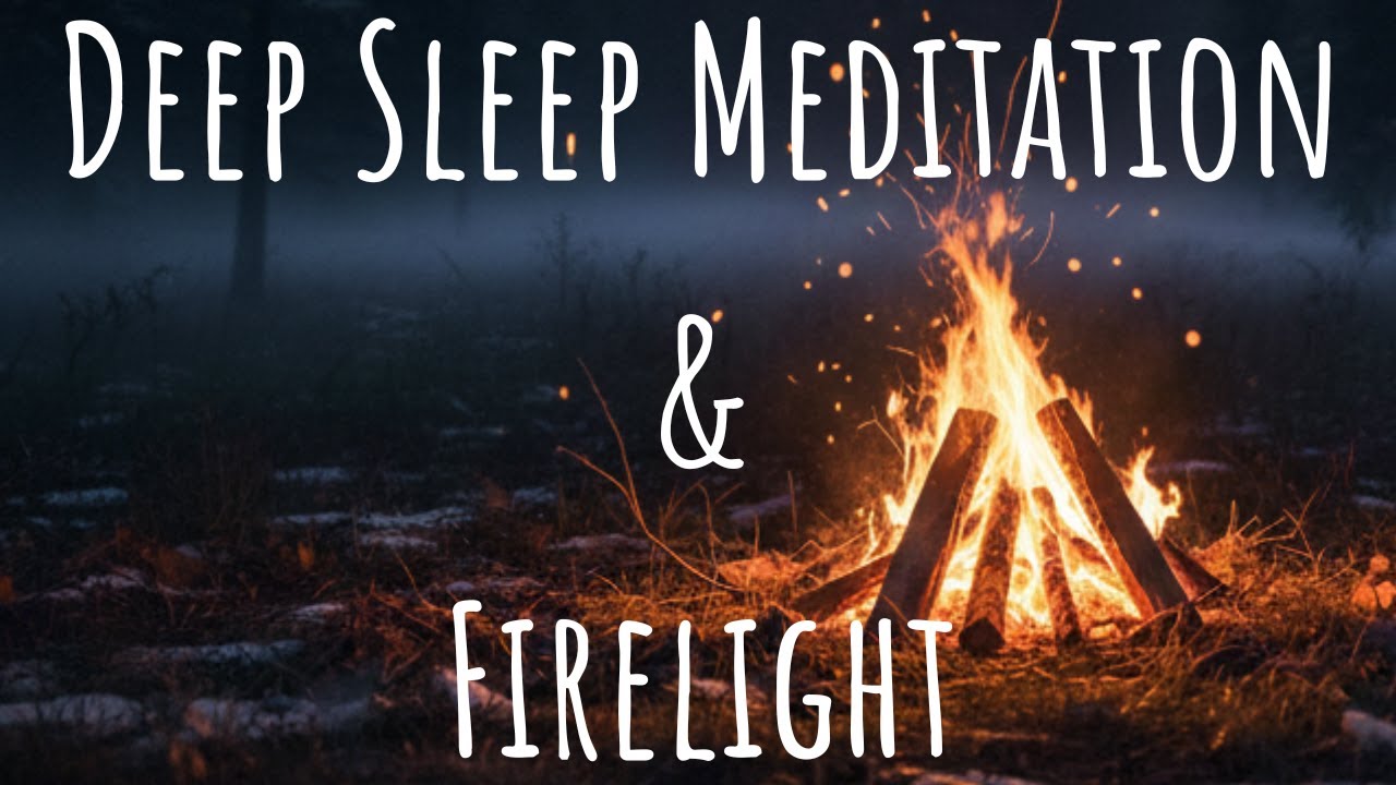Deep Sleep Meditation & Firelight under Starry Night 3 hours｜星空と焚き火の睡眠用BGM3時間