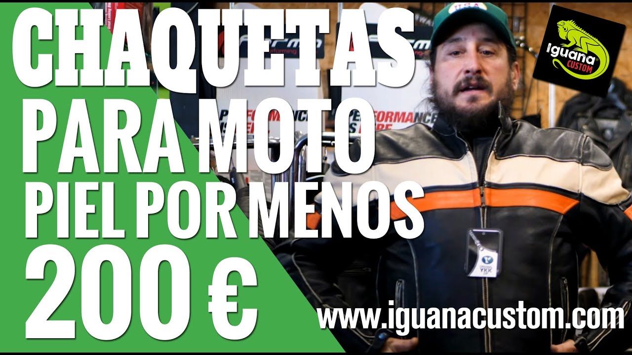 Chaquetas para moto de Piel o Cuero estilo Vintage Custom por menos de 200 Euros by Iguana Custom