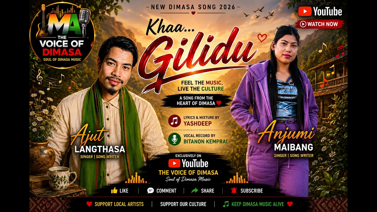 kha gilidu// new dimasa song// Anjumi maibangsa//Ajut langthasa// new tranding song