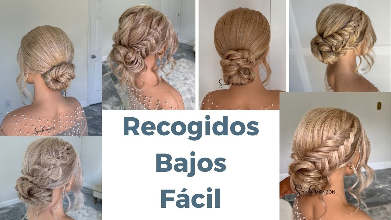 Recogidos bajos con trenzas, para todo evento especial ✨