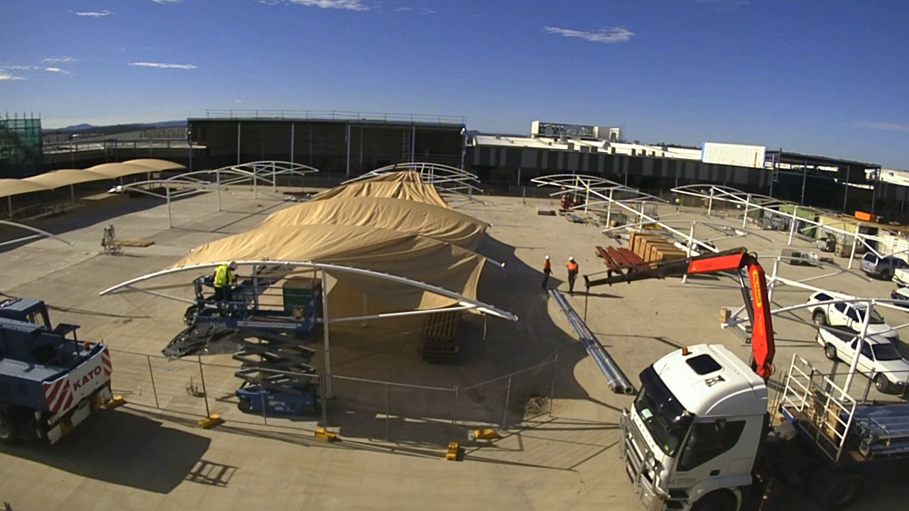 Redbank Plains Car Park Shade Structures Install