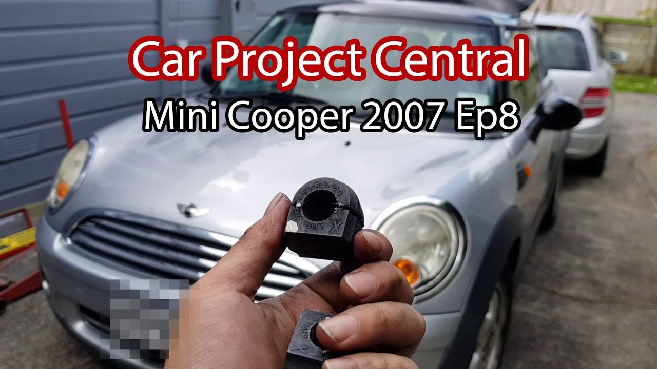 Mini Cooper 2007 Эпизод 8 — Как заменить втулки стабилизатора поперечной устойчивости