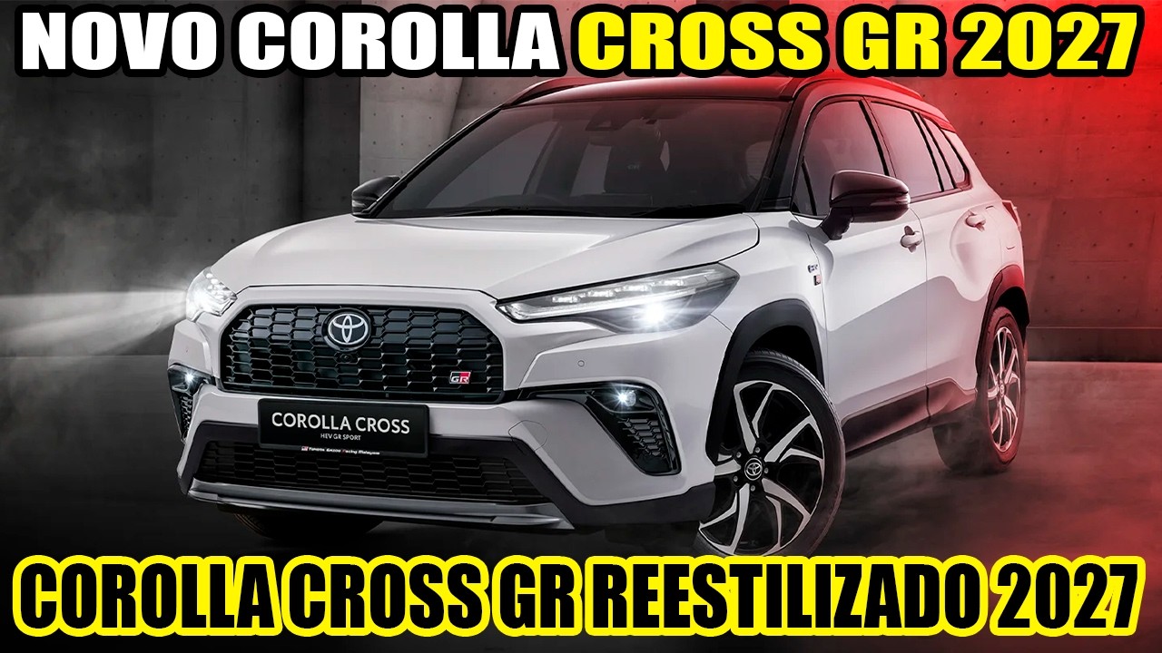 NOVO COROLLA CROSS GR-SPORT 2027 REESTILIZADO FOI APRESENTADO