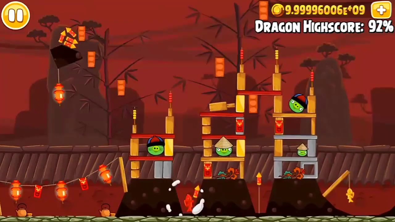 Angry Birds Seasons Year Of The Dragon (Mighty Eagle) High%