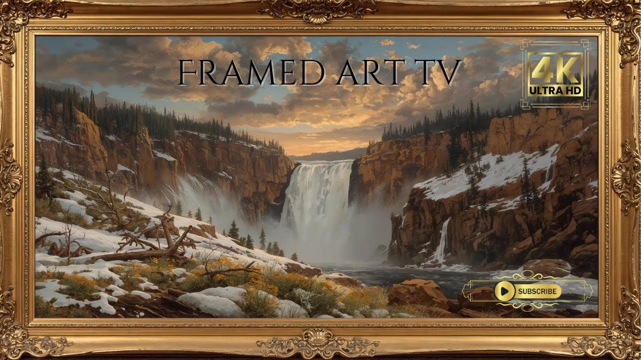 Winter Waterfall Screensaver | Frame TV Art