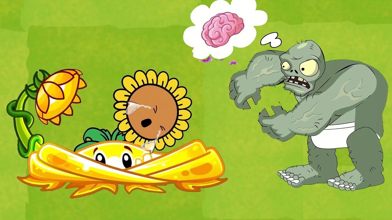 Plants vs zombies 2 Cartoon (Animation) :  Shine Vine Sunflower