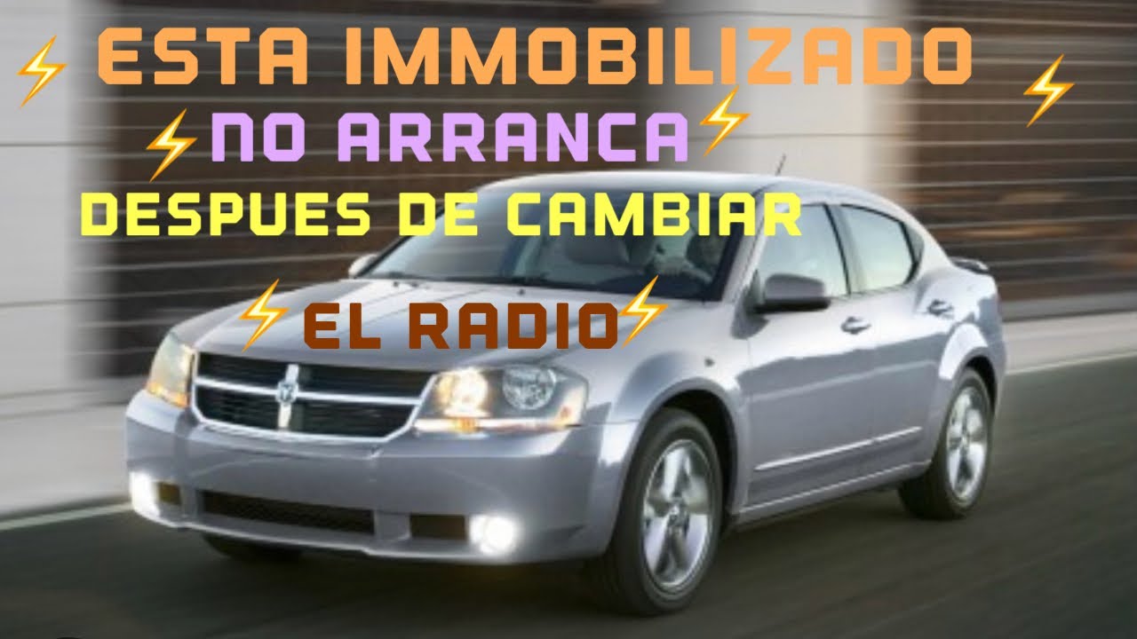 2011 dodge avenger 2.4⚡️IMMOBILIZED⚡️no arranca ⚡️despues que le cambiaron Radio⚡️