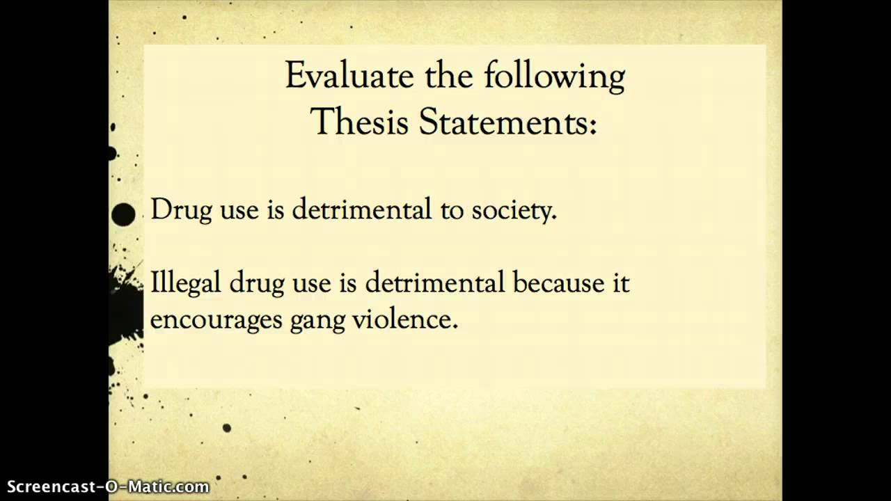 Topic Sentences vs. Thesis Statements