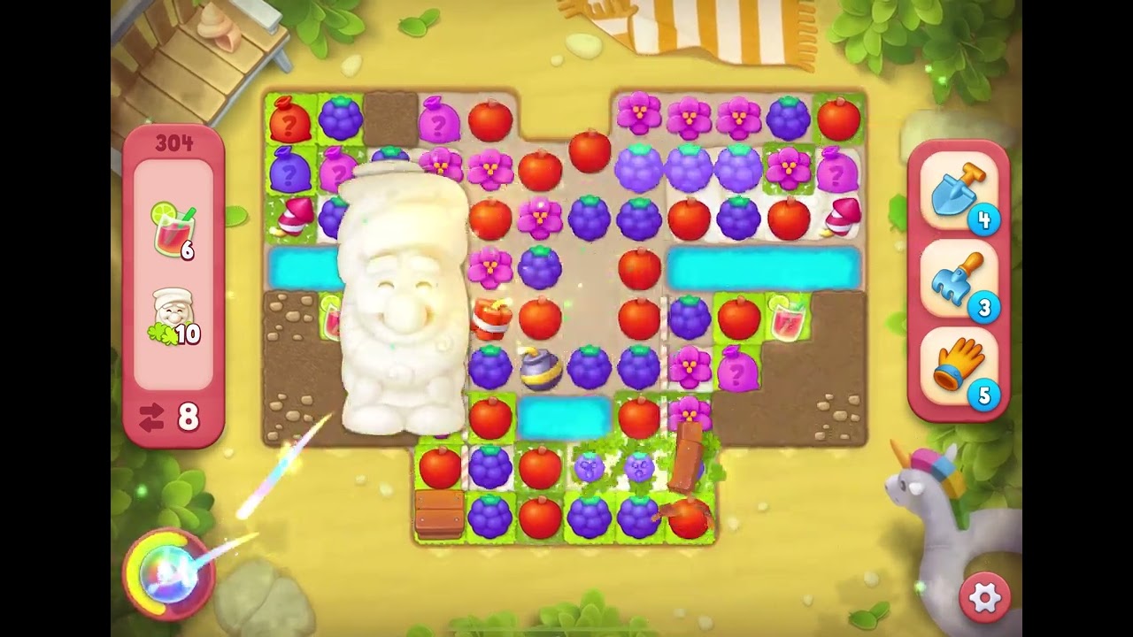 Gardenscapes Level 304 Hard NO BOOSTERS
