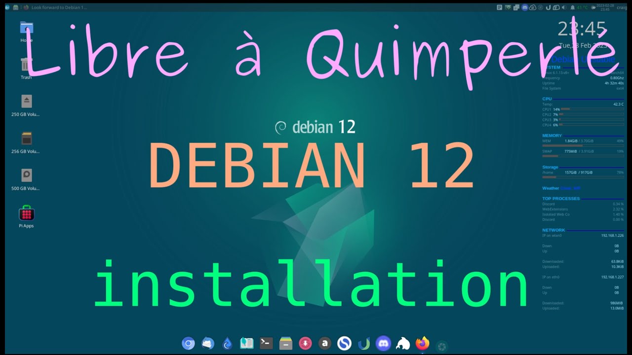 Debian 12 installation