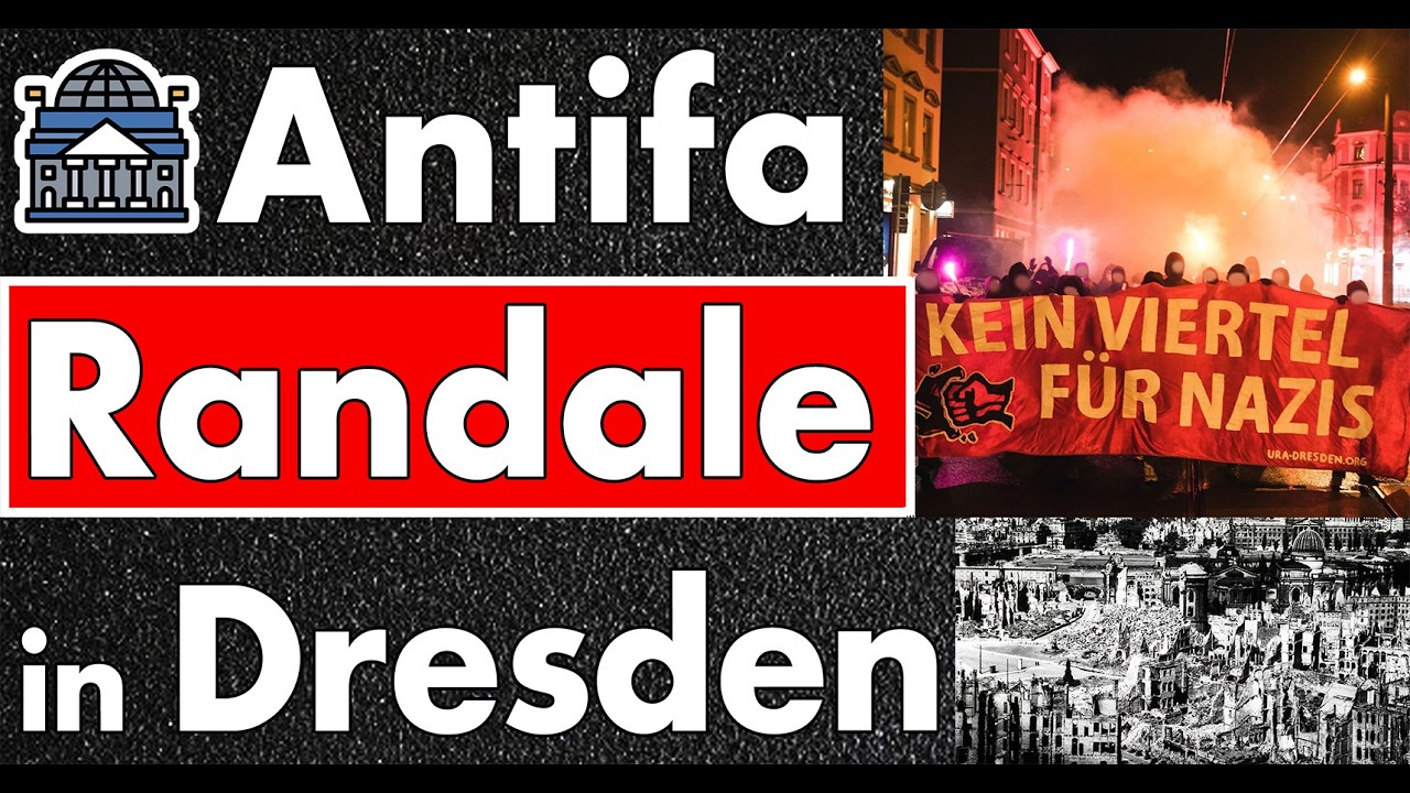 Antifa sabotiert Gedenken an 300.000 Bombenopfer – was in Dresden wirklich ablief!