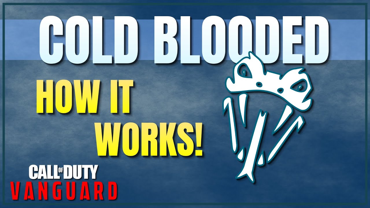 How the Cold Blooded Perk works in Call of Duty Vanguard
