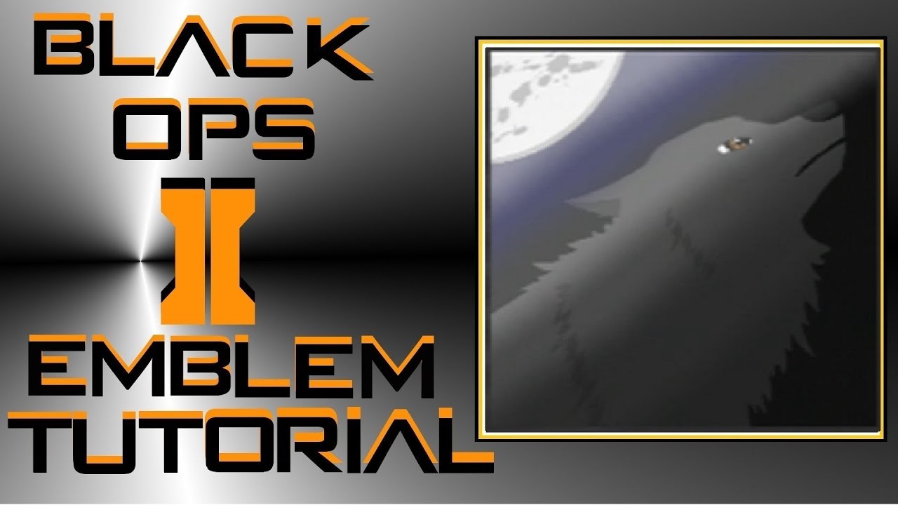 Call of Duty Black Ops 2 : Wolf Emblem Tutorial