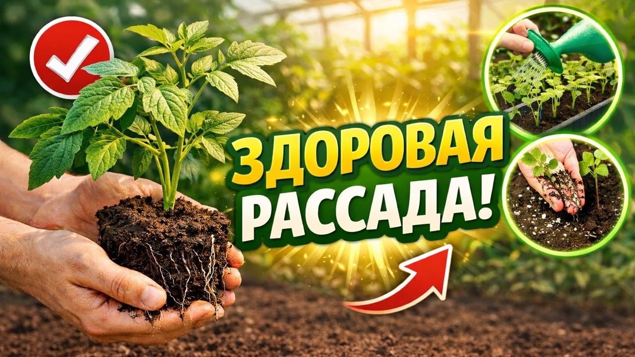 ЗДОРОВАЯ РАССАДА без болезней, 1 приём — и рассада крепкая, зелёная и не болеет 💪🌱