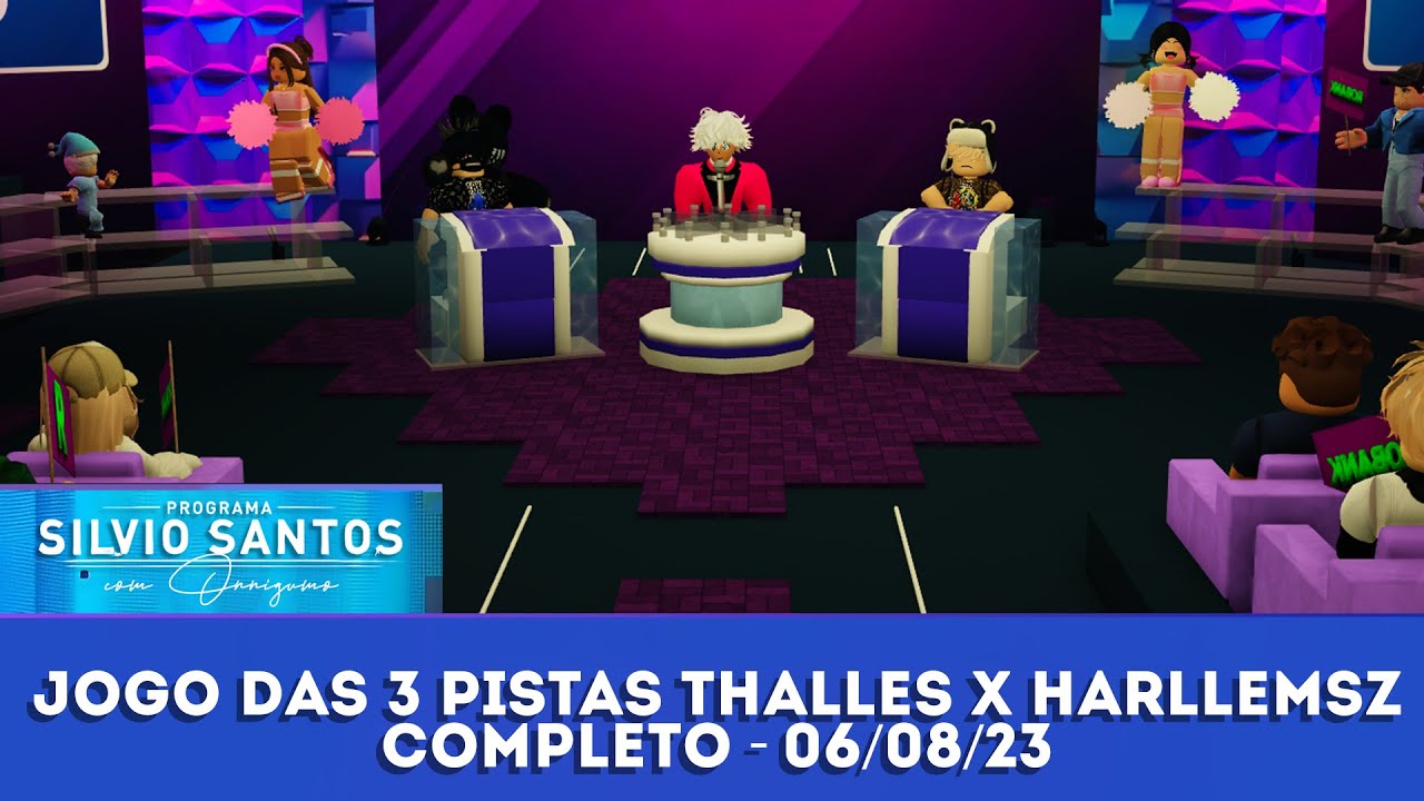 Jogo das 3 Pistas | Thalles X Harllemsz | Programa Silvio Santos - (06/08/23)
