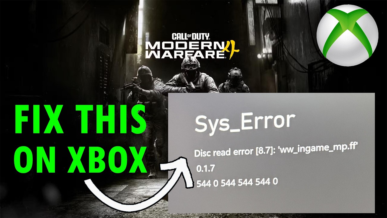 Как исправить ошибку чтения диска [8.7] &lsquo;ww_ingame_mp.ff&rsquo; в бета-версии CoD Modern Warfare 4 на Xbox