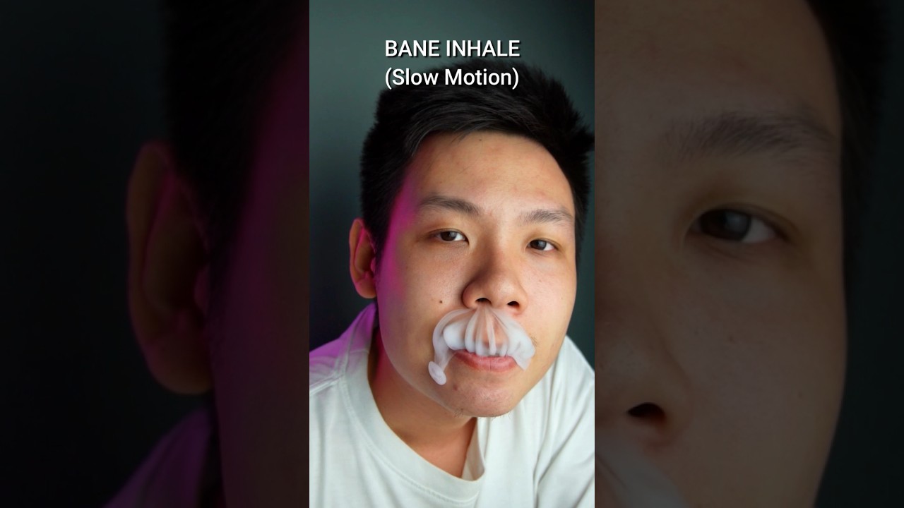 V4PE TRICKS BANE INHALE SLOWMO 🤯🤯🤯   #bane #youtubeshorts #slowmo