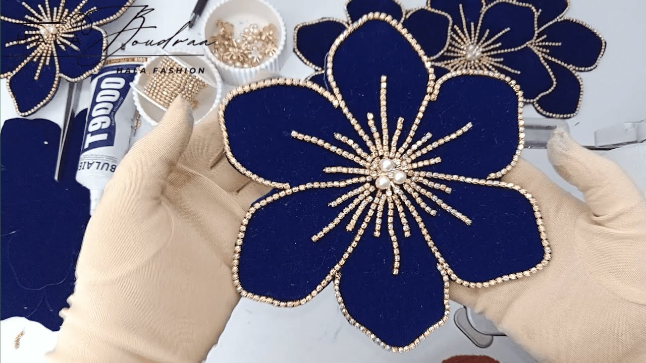 طريقة الصحيحة لعمل الوردة بدان والاستراس