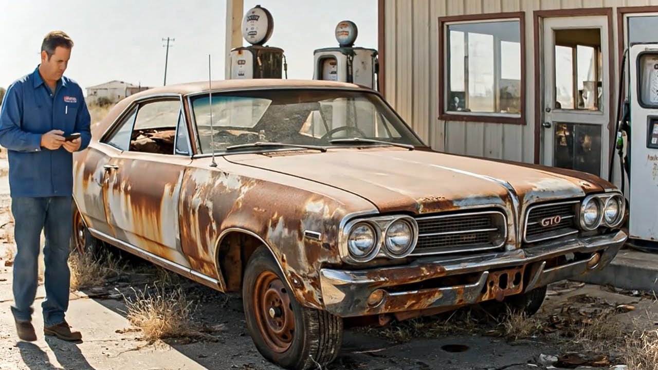 Bought for $1,000 — Abandoned 1964 Pontiac GTO Found at a Gas Station | Full Rust Restoration