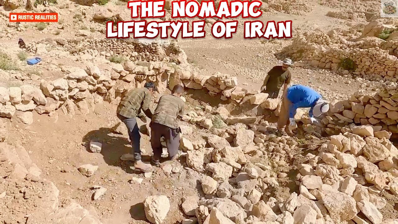 Iran’s Nomadic Lifestyle: Building Sheep & Goat Shelters in the Mountains | Traditional Village Life