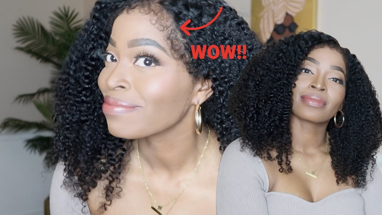 No Work Needed Kinky Curly wig with 4C Edges😍 Natural Baby Hair | Ft. Beauty Forever Hair
