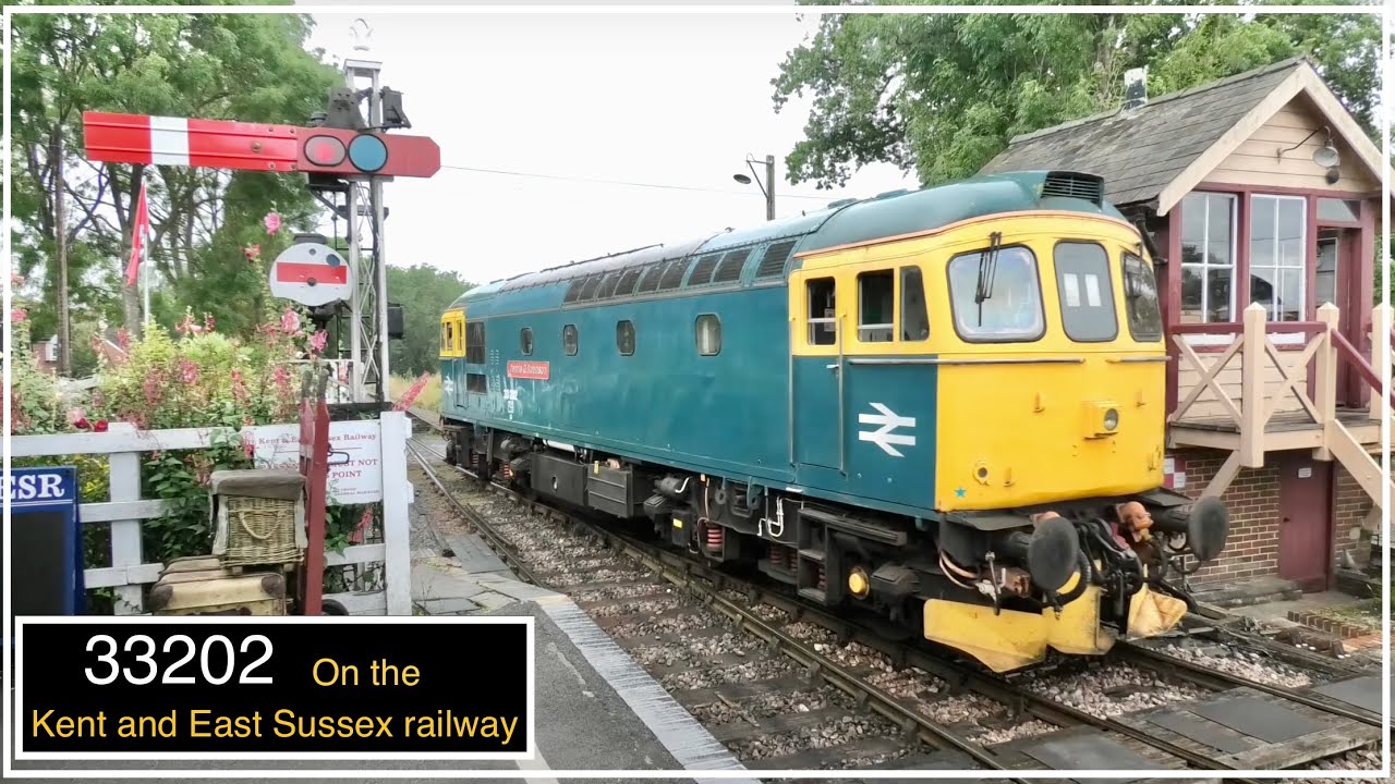 A trip with class 33 33202 on the Kent and East Sussex Railway