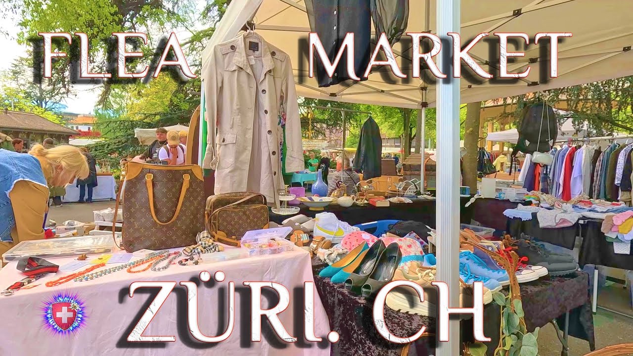 Flea Market ZURICH ✨ The uniqueness of goods at Biggest Market on Bürkliplatz Switzerland