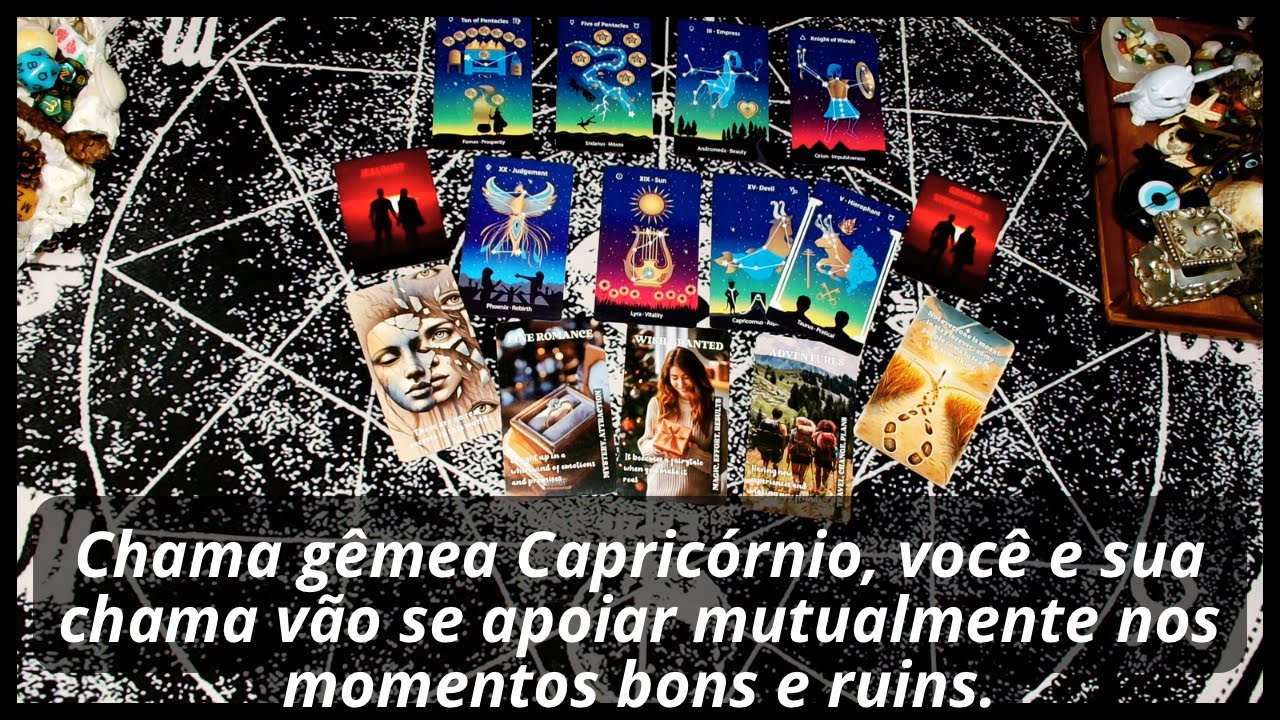 Chama gêmea Capricórnio, você e sua chama vão se apoiar mutualmente nos momentos bons e ruins.