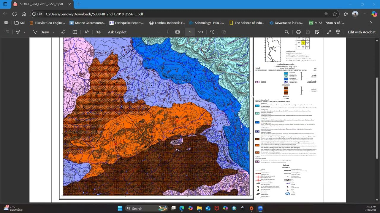 การสร้างแผนที่ธรณีวิทยา เบื้องต้น ตอนที่ 1