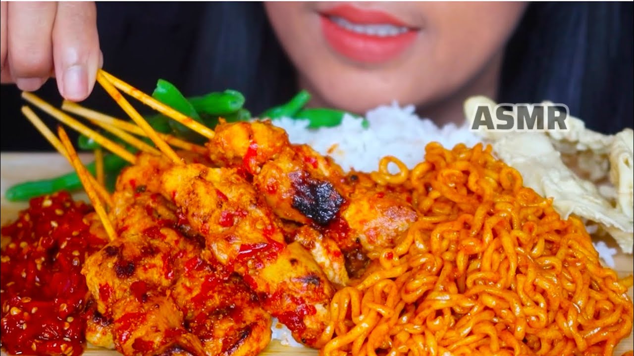 ASMR SATE MERAH ALA SATE RATU ||ASMR MUKBANG SPICY FOOD VIDEO ||MUKBANG INDONESIA #ASMR #asmrsounds